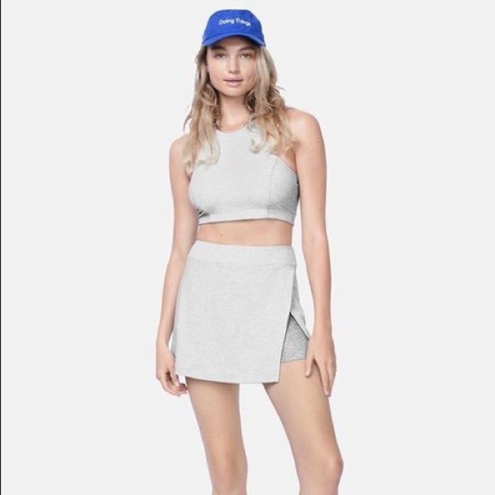 Outdoor Voices Court Skort in Two-Tone Grey